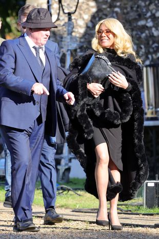 Letitia Dean shares a joke with co-star Steve McFadden