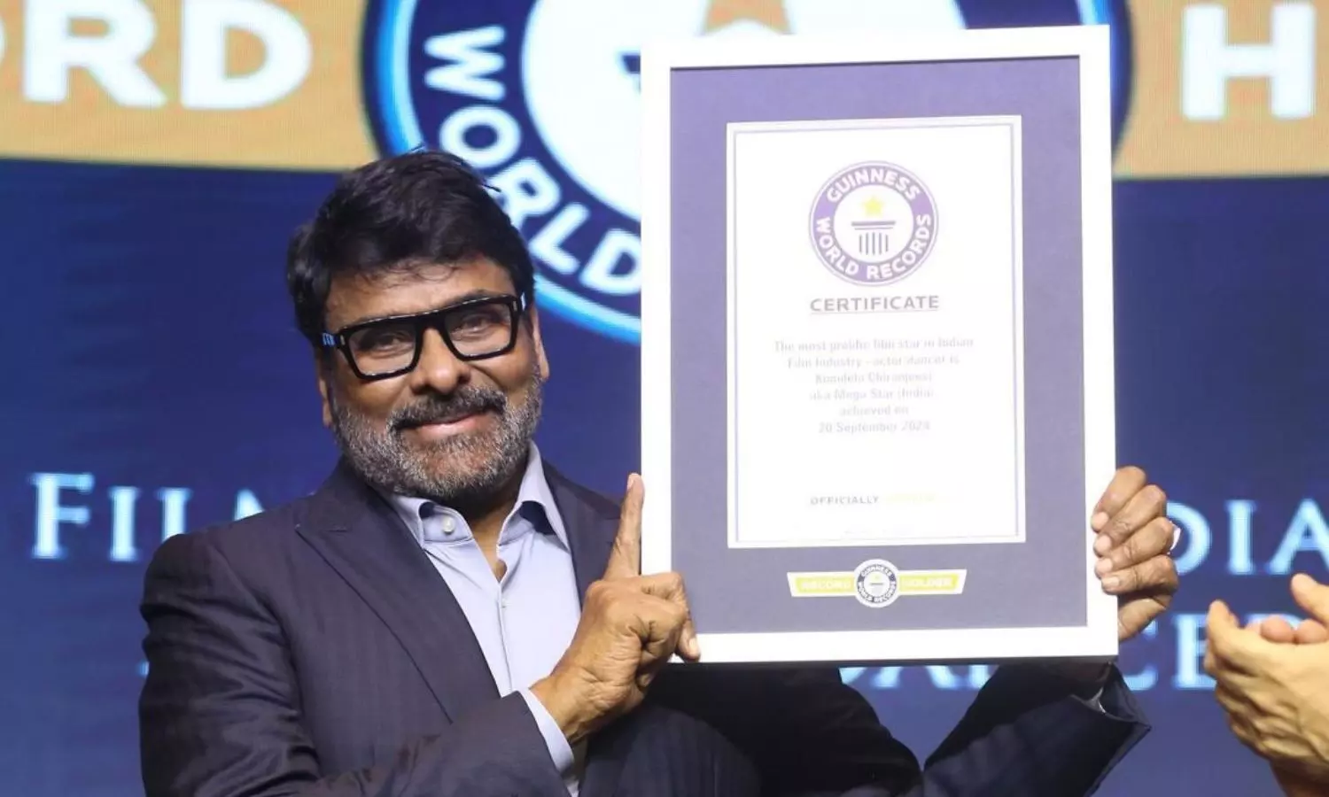 Ram Charan Celebrates Father Chiranjeevi’s Guinness World Record for Most Prolific Film Star in Indian Cinema