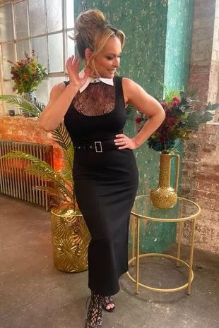 Mel Schilling wearing Karen Millen