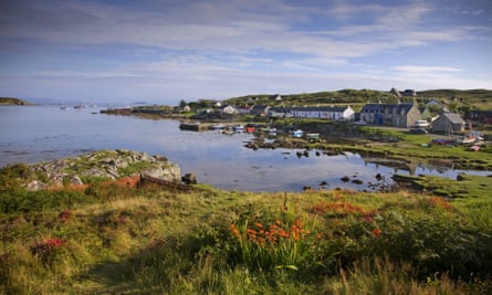 Arinagour harbour, Isle of Coll, Scotland.