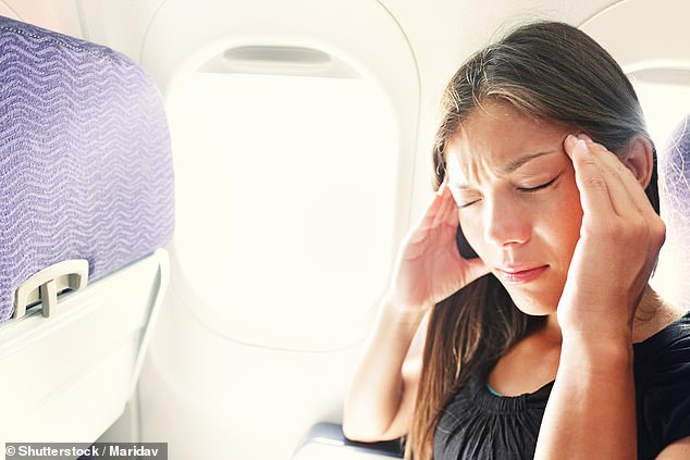 The fear of flying - known as aerophobia - is estimated to affect one in 10 people, although some studies suggest that the proportion is much higher (stock image)