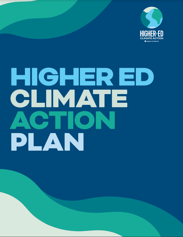 higher ed climate action plan book cover