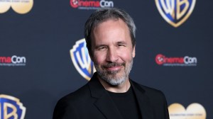 LAS VEGAS, NEVADA - APRIL 25: Denis Villeneuve poses for photos as he promotes the upcoming film 