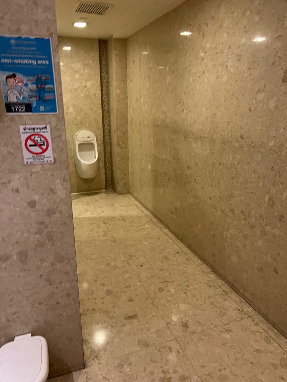 a urinal in a bathroom