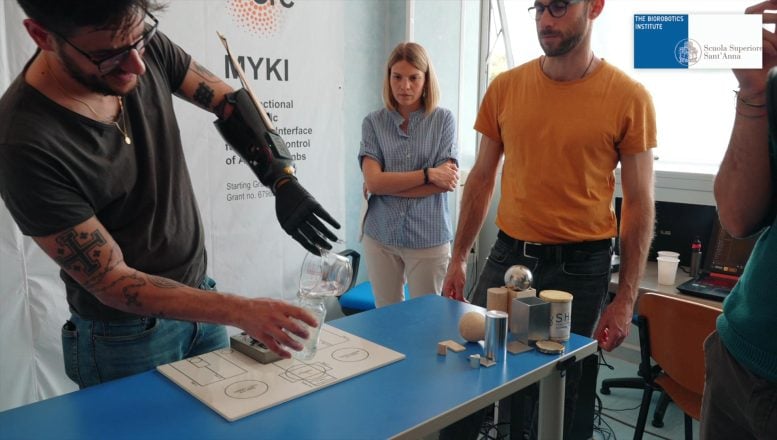 Robotic Prosthesis Pouring Water Test