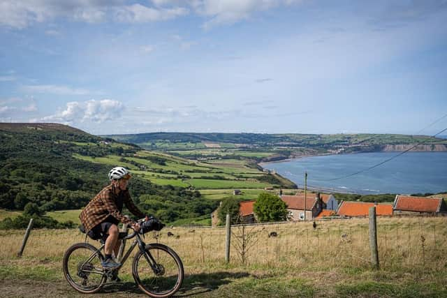 Cycling along the Yorkshire coast. (Pic credit: Route YC)