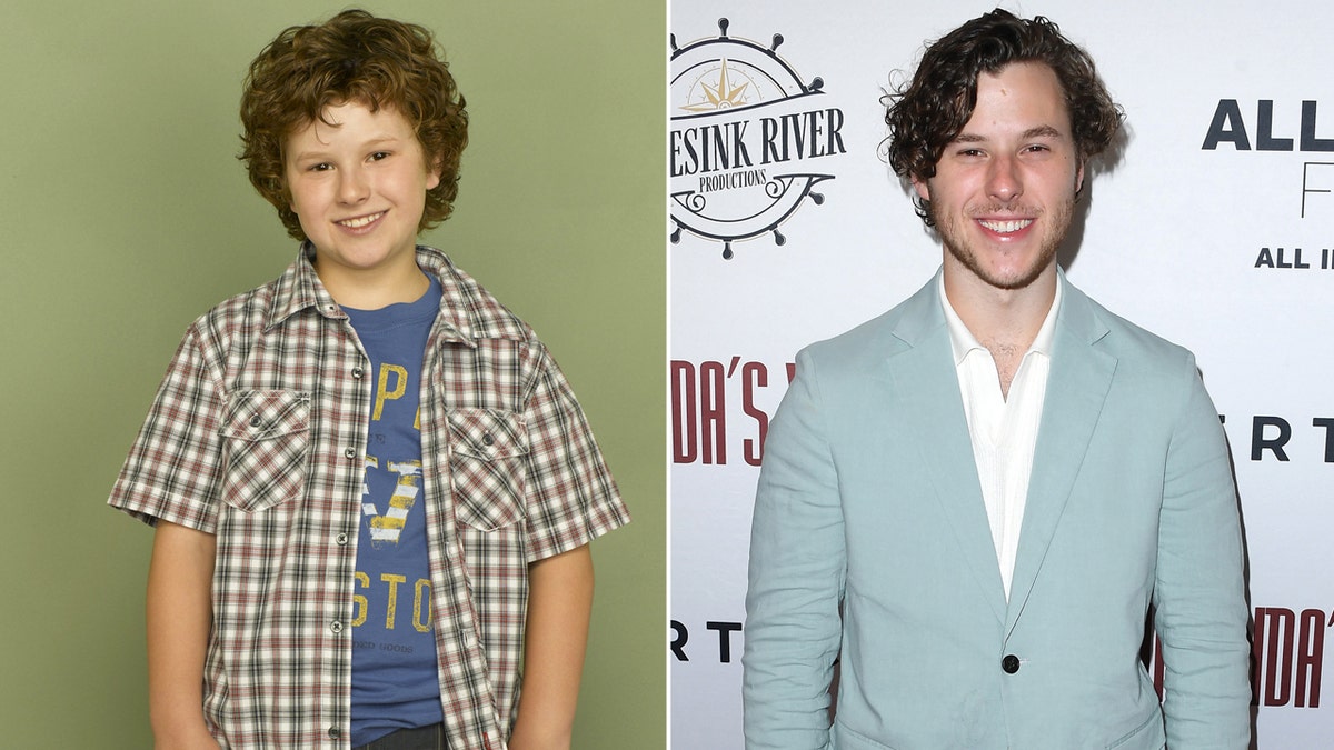 Nolan Gould then and now split