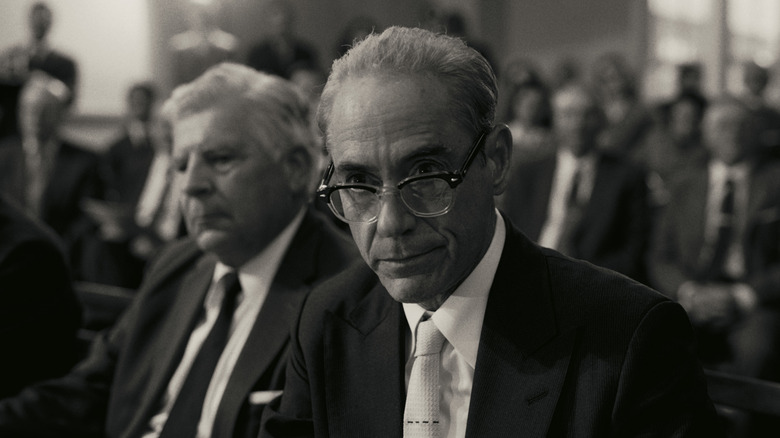 Lewis Strauss at hearing in Oppenheimer