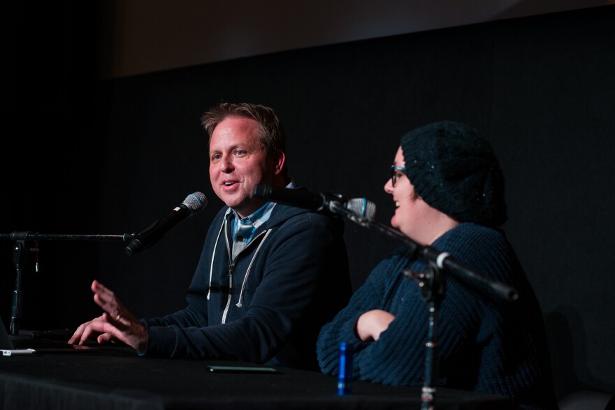 The popular podcast Filmspotting records a live episode during the Refocus Film Festival on Oct.18, 2024.