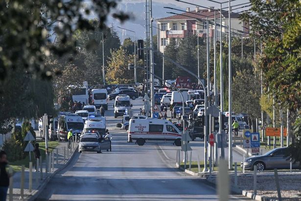 Security forces, firefighters, and paramedics are dispatched to Turkish Aerospace Industries' (TAI) facilities