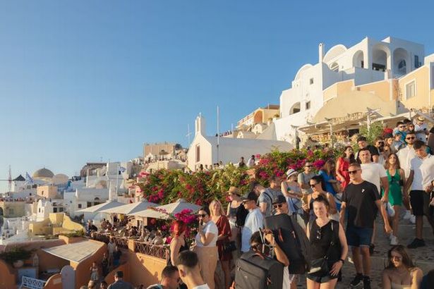 Santorini Tourists