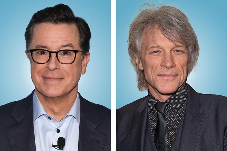 Stephen Colbert and Jon Bon Jovi