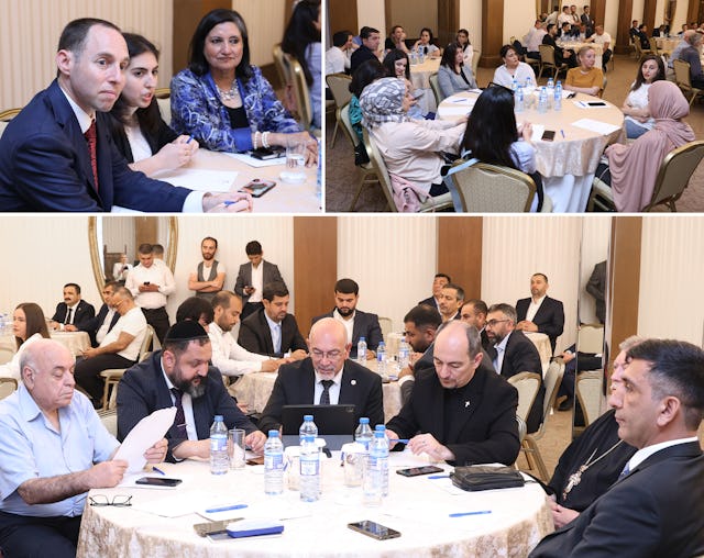 View of participants at the conference, including BIC representatives Daniel Perell (top-left, left) from the New York Office and Bani Dugal (top-left, right), BIC Principal Representative to the United Nations.