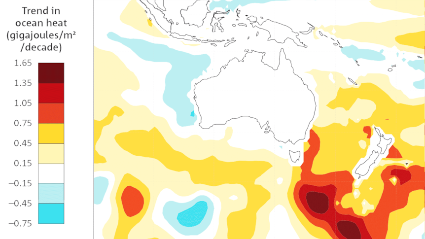 The ocean heat map from the 2022 report