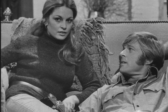 Karen Carlson and Robert Redford in The Candidate.