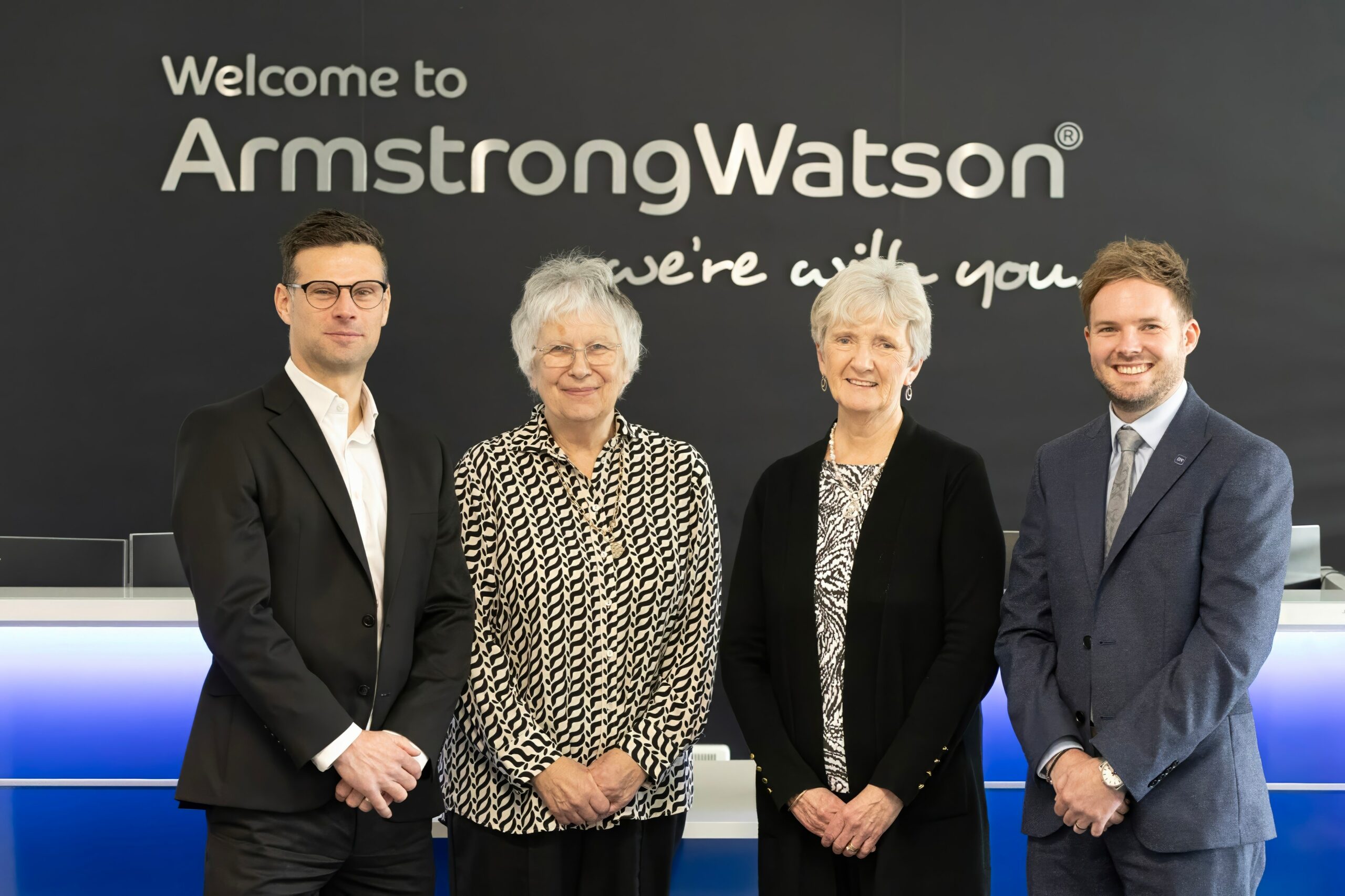 The partners of Armstrong Watson Glasgow: Martin Johnston (office lead), Linda Park, Sandra Mackie and Craig Reid