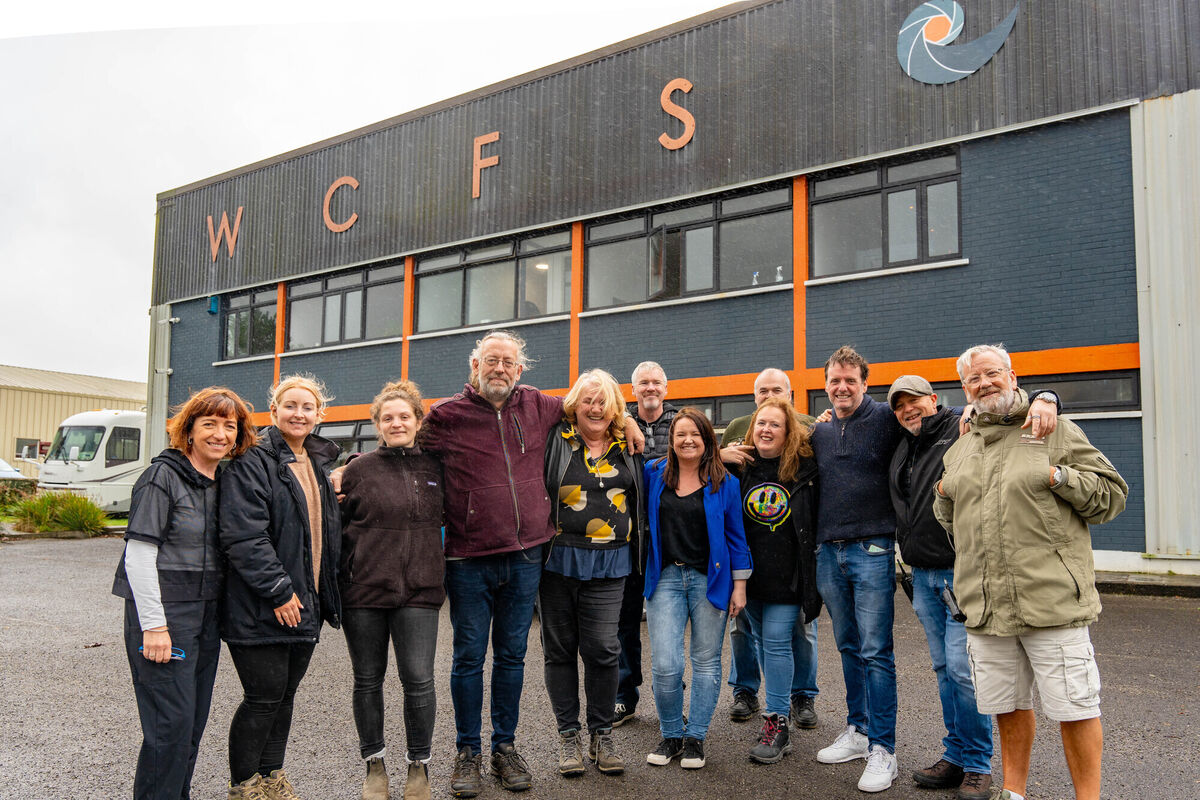 The crew at West Cork Film Studios, from left, Caroline Keoghane, Lynsey O'Leary, Colyne Laverriere, Eoghan Horgan, Edwina Forkin, Alan Forkin, Caroll O'Reilly, Brian Forkin, Grace Sexton, John Norton, Stephen O'Hanlon and Liam Neville. 