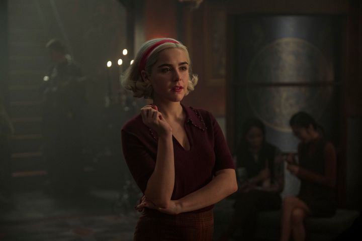 Kiernan Shipka in Netflix's Chilling Adventures Of Sabrina