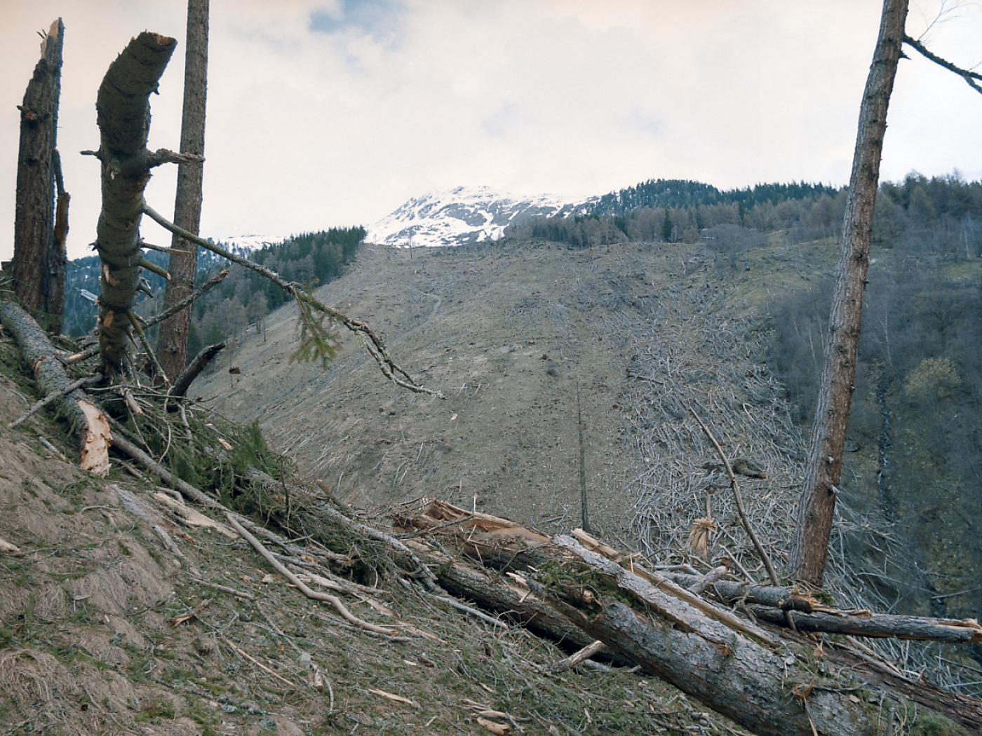 Climate change alters natural hazards in the Alps