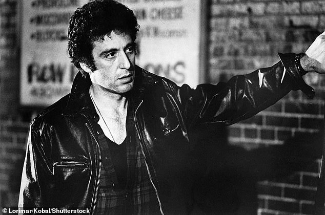 In his memoir Sonny Boy, he opened up about working on the 1980 crime thriller, Cruising, which is about a serial killer targeting gay men on the leather scene; pictured in 1980 still from Cruising