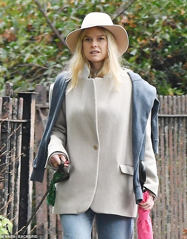 Alice was spotted taking her pooch for a walk in London last week