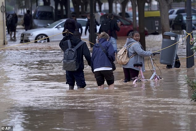 Many people in the city have even been forced to climb trees, scale lampposts and sprint desperately to the upper floors of buildings to escape