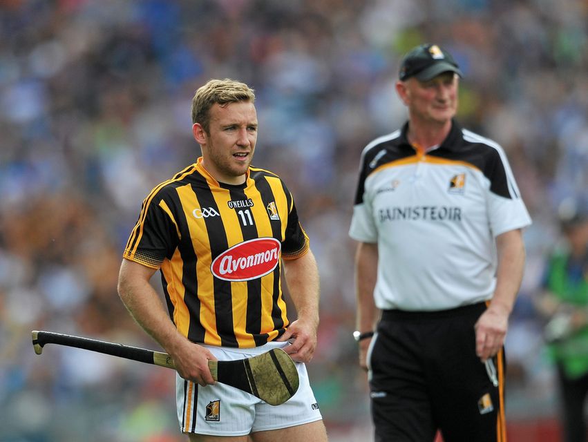 Richie Hogan and Brian Cody during Kilkenny's 2015 All-Ireland SHC semi-final against Waterford. Photo: Sportsfile