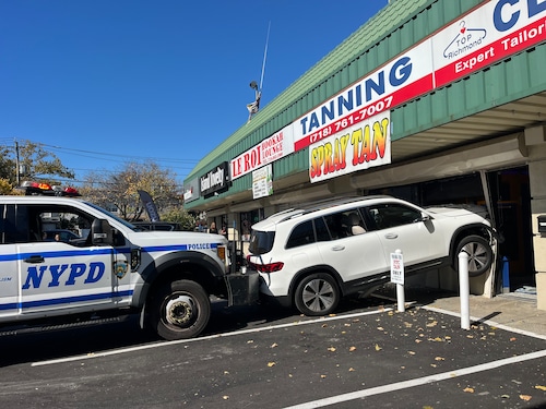 Akron Plaza vehicle into building 2024