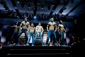 MAGIC MIKE XXL, from left: Stephen Boss, Matt Bomer, Kevin Nash, Joe Manganiello, Channing Tatum, Adam Rodriguez, 2015. ph: Claudette Barius / © Warner Bros. Pictures / courtesy Everett Collection