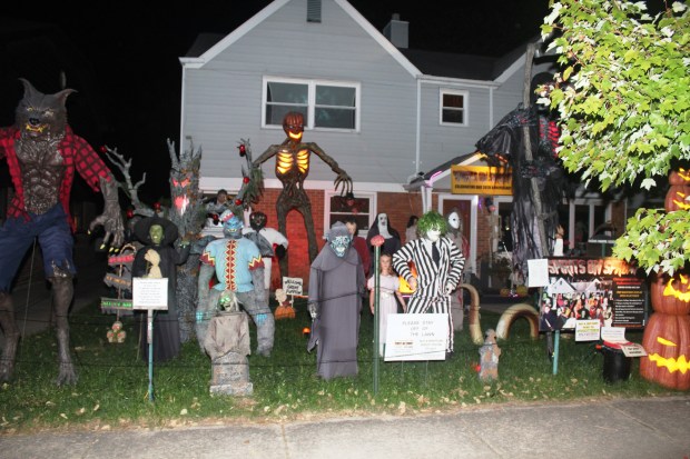 Spirits on Sproat in Oak Lawn was designed to be an outdoor museum of the macabre in which nearly every major horror icon from film, TV, literature, pop culture and urban legend is represented. (Erik Martin)