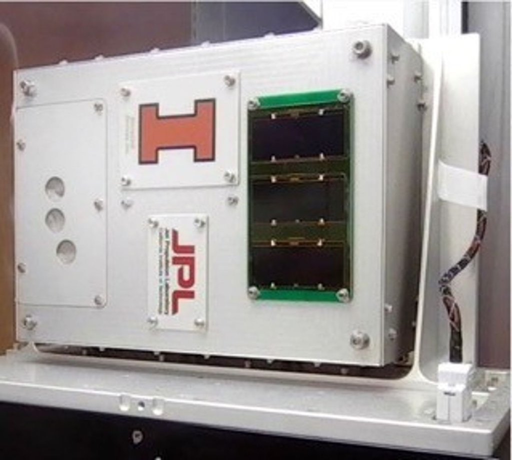 A quantum communications investigation, called SEAQUE (Space Entanglement and Annealing Quantum Experiment), is pictured as prepared for launch to the International Space Station