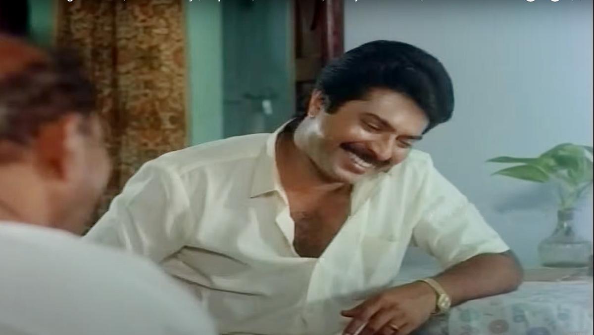 Mammootty in Utharam. 