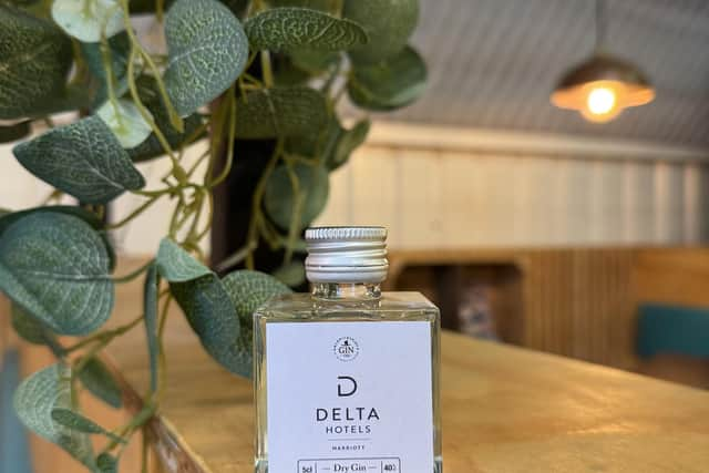 Delta Hotel gin courtesy of Warwickshire Gin Company