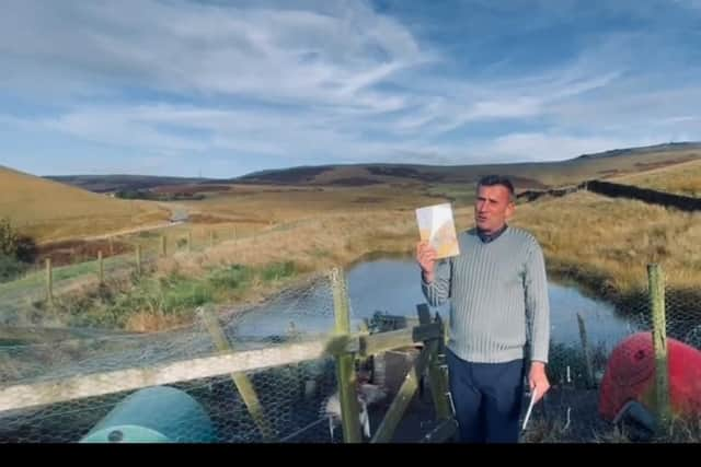 Richard in front of Calm Pond