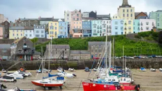 Getty Images Pleasure boats in Tenby harbour, Pembrokeshire