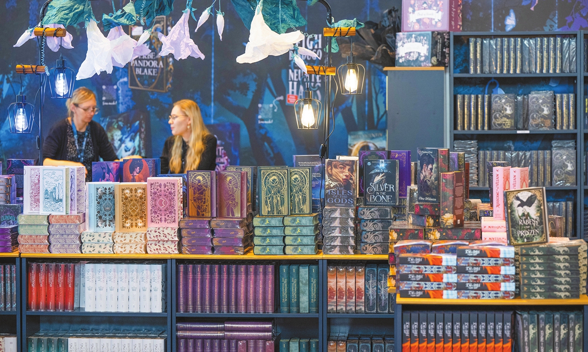 One of the booths at the 76th Frankfurt Book Fair in Frankfurt, Germany, on October 16, 2024 Photo: IC