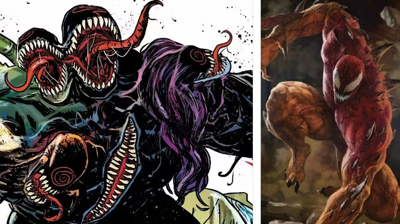 Hybrid and Phage in Marvel Comics artwork