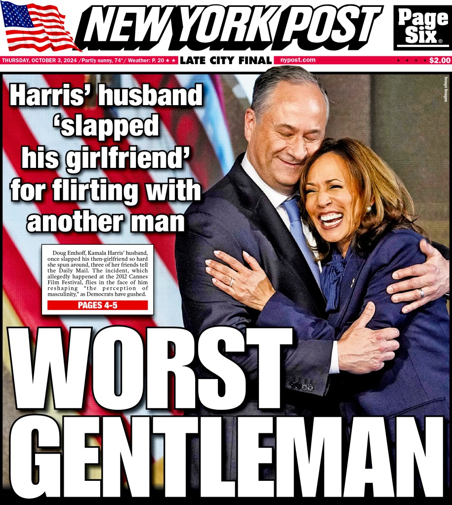 The Post's front cover after the allegations came to light.