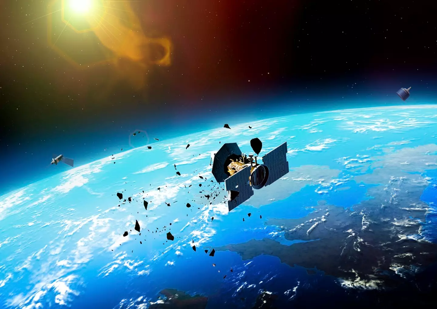 Scientists think we're close to Kessler syndrome coming to fruition (Getty Stock Image)