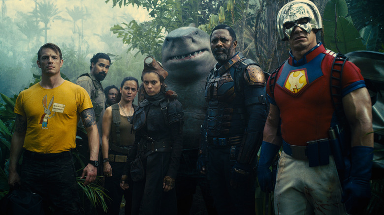 Task Force X standing in a jungle in James Gunn's The Suicide Squad