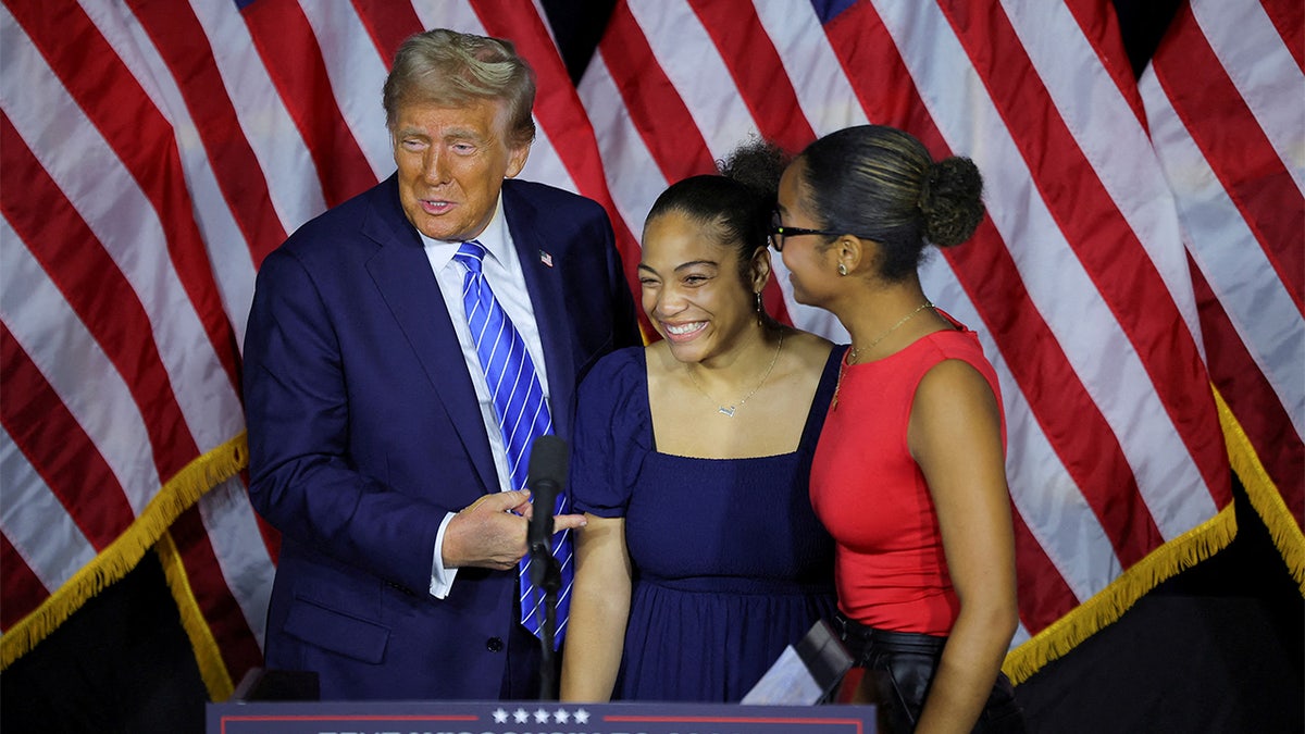 Donald Trump, Leah and Michaella Lawrence