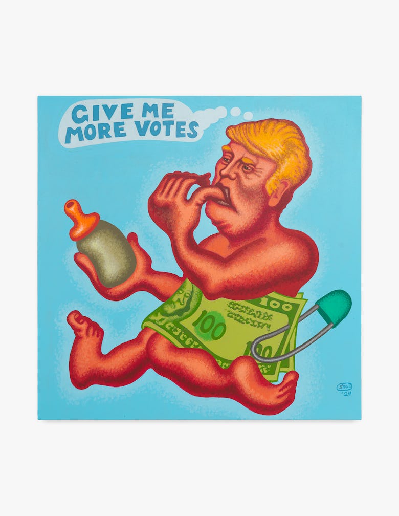 Trump voter poster by Peter Saul