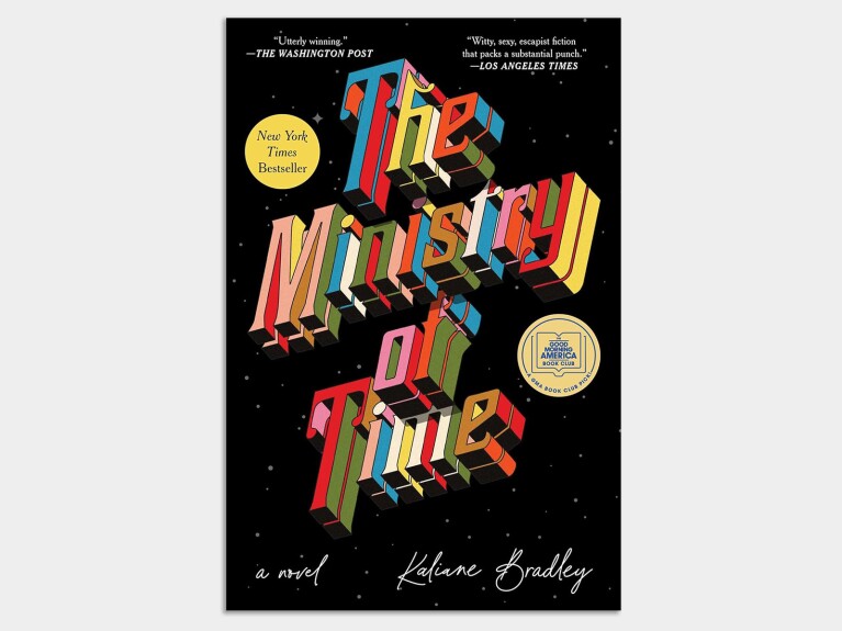 Book cover: 'The Ministry of Time' with award seal