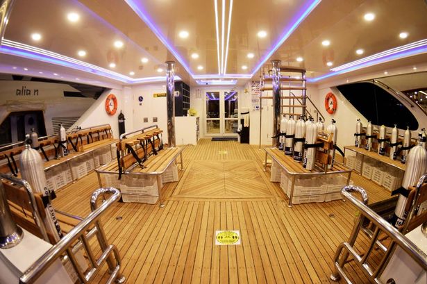 A picture showing leisure facilities inside luxuy Egypt tourist boat Sea Story