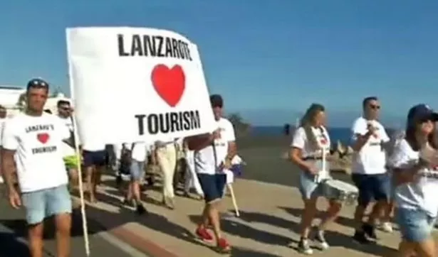 Locals on one Spanish island issued a three word message to Brits after tourism protests