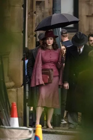 Sophie Rundle on the set of the Peaky Blinders film.