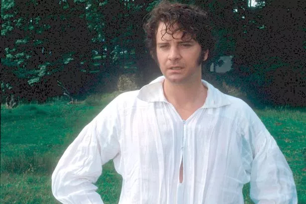 Colin Firth as Mr Darcy in a scene from the TV adaptation of Pride and Prejudice