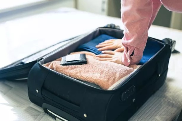 Packing a suitcase