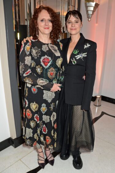 Maggie with Jessie Buckley, who will star in the film adaptation of Hamnet.