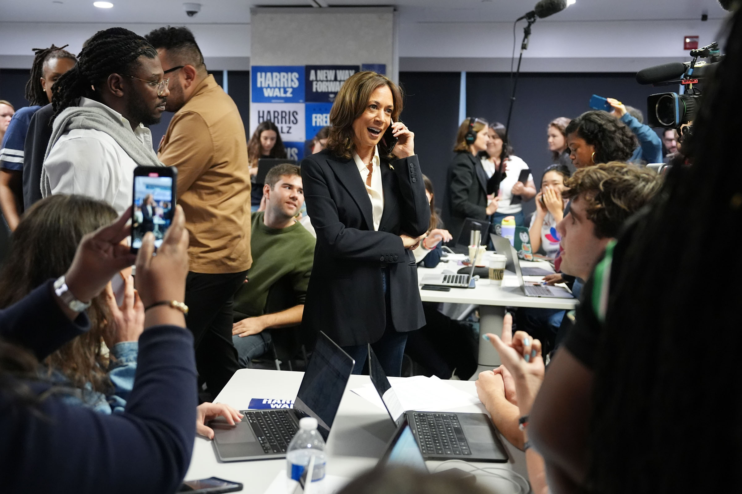 Democratic Presidential Nominee Vice President Kamala Harris Holds Election Night Event At Howard University